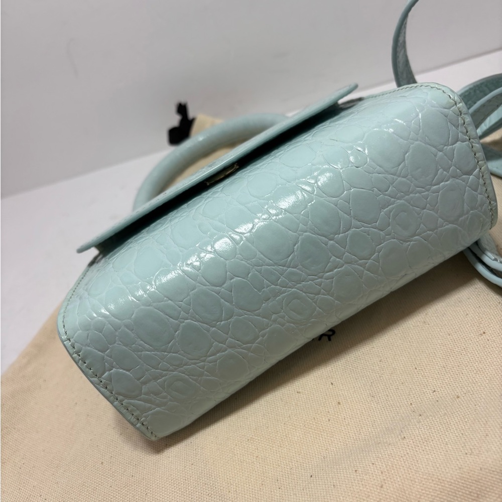 BY FAR Blue Mini Bag with Strap - Picture 10 of 11